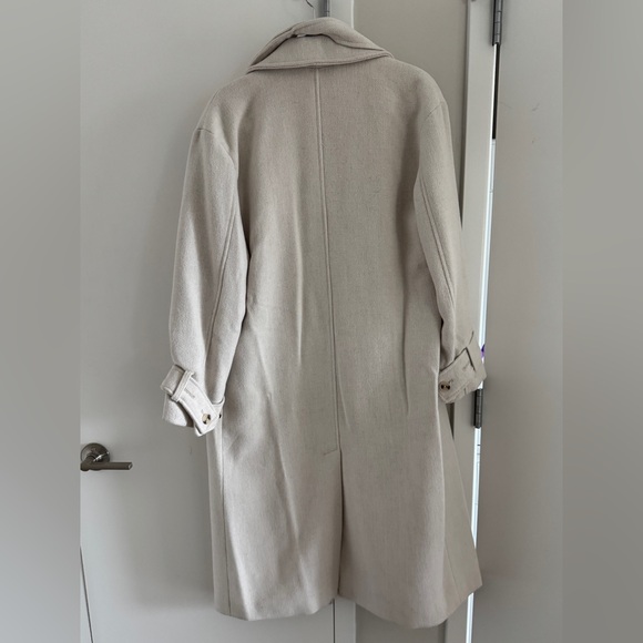 Stradivarius Cream Trench Coat - Picture 3 of 4